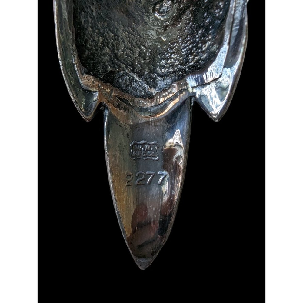 2 VTG MCM HOLLYWOOD REGENCY LARGE SILVERPLATE BIRDS WB MFG 2257 USA WEIDLICH - Picture 10 of 11